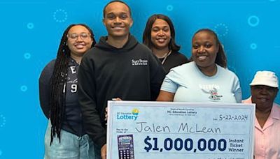 18-year-old wins $1 million lottery prize after giving money to sister to buy scratch-off ticket