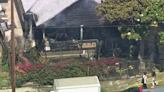 Man re-enters burning Los Angeles home to rescue dog