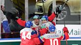 Czech Republic tops Sweden 7-3 to set up world ice hockey final against Canada or Switzerland