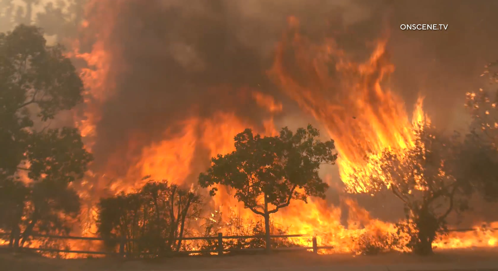 Hawarden fire burns structures, forces residents to flee in Riverside County