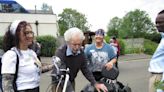 Dementia care home residents get revved up for motorbike surprise