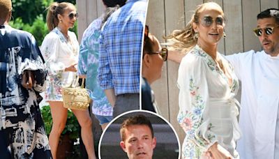 Jennifer Lopez looks fab in florals at 55th birthday lunch sans Ben Affleck