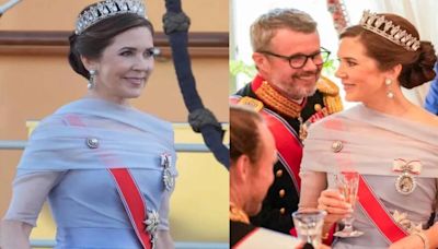 Queen Mary shines in Queen Margrethe’s tiara at Norway state visit