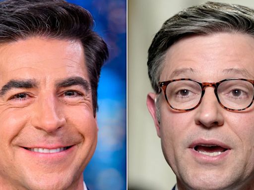 Jesse Watters Asks Mike Johnson If He Has 'Nightmares' About Marjorie Taylor Greene