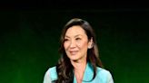 Michelle Yeoh Mastered Spring Style With a See-Through Turquoise Suit