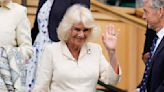 Queen Camilla visits Wimbledon and Royal Box guests include actress Keira Knightley