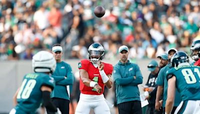 Jalen Hurts and his ‘outstanding camp’ were on full display Thursday at Lincoln Financial Field