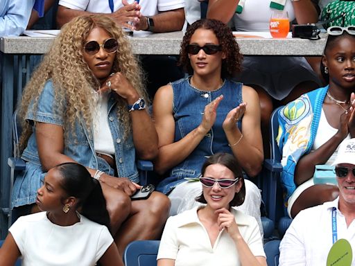 Serena Williams attends the US Open – this time as a fan