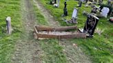 Fury as council diggers and heavy machinery drive over graves in cemetery