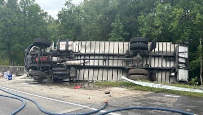 Truck accident in Monroe County leaves 1 passenger dead and the driver injured