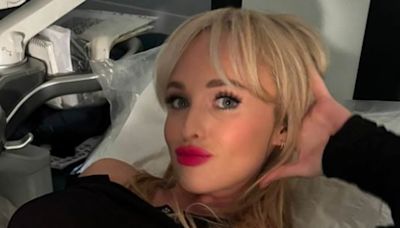 Jorgie Porter goes for a baby scan in full glam but reveals anxiety