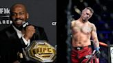 Jon Jones Mocks Tom Aspinall And Curtis Blaydes By Flexing His Belts On Twitter