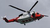 Coast Guard Air Station Elizabeth City Jayhawk helicopter rescues stranded mariner