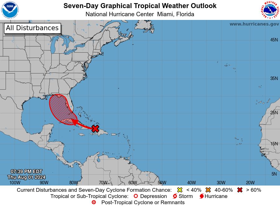 Tropical update: System brewing in the Caribbean shifts toward Gulf of Mexico