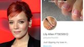 Lily Allen is selling feet pictures on OnlyFans for £8 a month