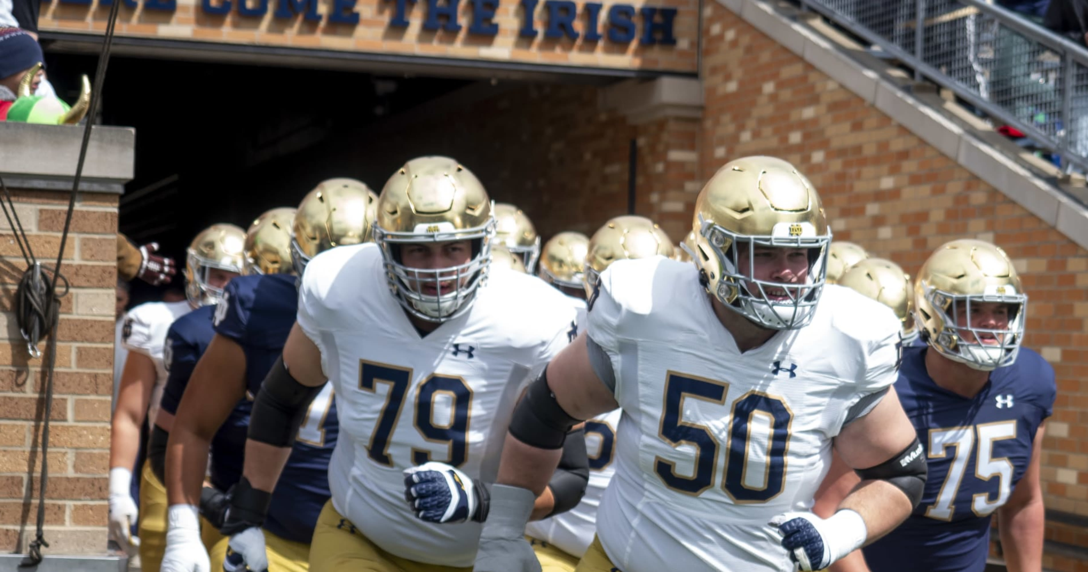 Photo: Notre Dame Unveils Home Uniforms for 2024 Season Featuring Gold ND Logo