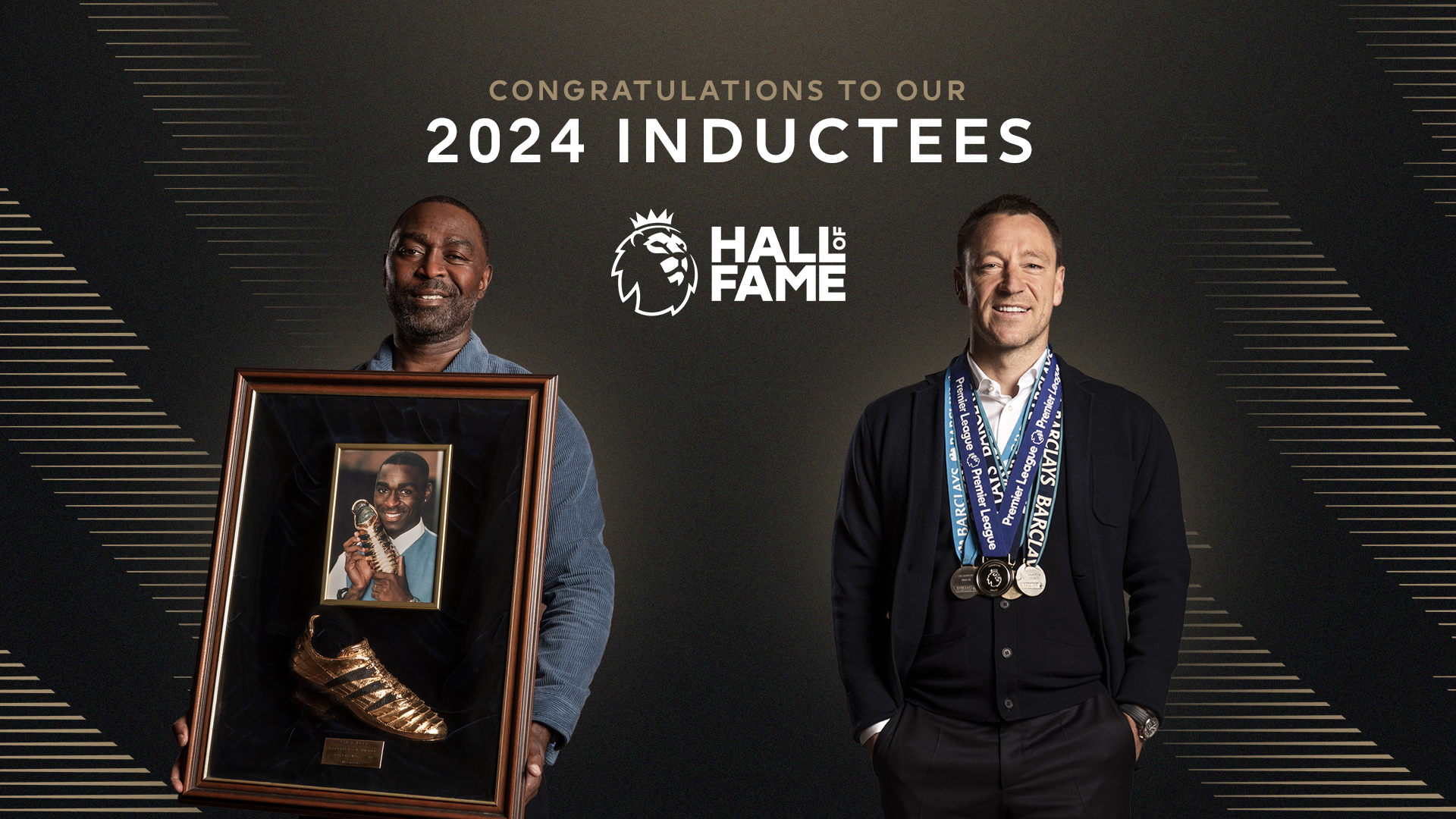 Andrew Cole and John Terry inducted into Hall of Fame