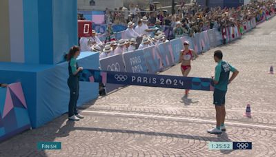 巴黎奧運 女子20公里競步 中國的楊家玉贏得金牌