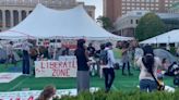 Pro-Palestinian protesters set up new encampment at Columbia; demonstrations also at Brooklyn Museum