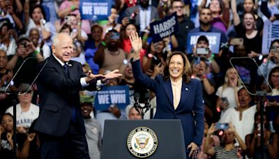 Kamala Harris and running mate Tim Walz hit campaign trail in Pennsylvania