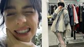 Billie Eilish Sports Tooth Gems and Lace Tights After Calling Out People Who Criticized Her Fashion Choices