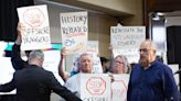 Newfoundland fishers protest interrupts environment ministers' press conference