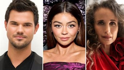 Taylor Lautner, Sarah Hyland & Andie MacDowell Make A Date With ‘The Token Groomsman’ – Cannes