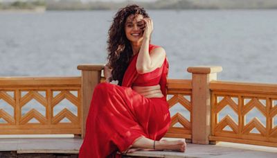 Taapsee Pannu stuns in red sari during Udaipur visit: Top Instagram moments