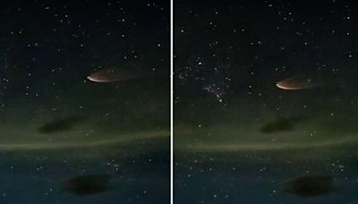 外星人？火箭？ 台東外海不明亮光劃過星空，約40秒後疑爆炸「由白轉紅」