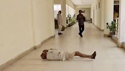 Farmer Rolls On Floor At Madhya Pradesh Collector's Office, Alleges Land Grabbing | Video - News18