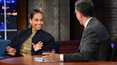 Alicia Keys Elevates NYC Street Style in Shimmering Gold on ‘Late Show With Stephen Colbert’ and Talks ‘Hell’s ...