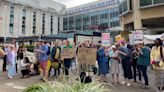 Protesters oppose reopening of Home Office hotel where children went missing