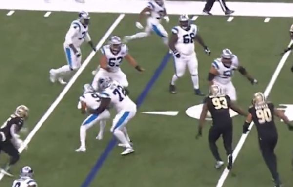 Bryce Young got tackled by his own lineman to make Panthers’ terrible day even worse