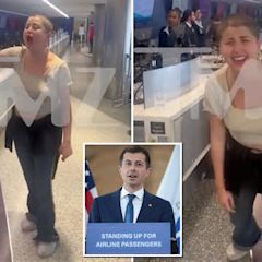 LAX traveler rips Delta, ‘useless’ Pete Buttigieg in wild caught-on-camera tirade — before realizing she’s in wrong terminal