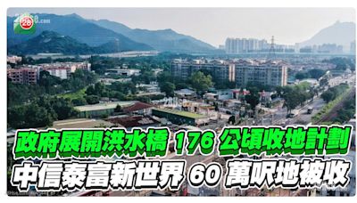 政府展開洪水橋176公頃收地計劃 中信泰富新世界至少60萬呎地被收