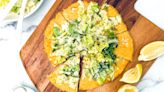 Light-Ish Caesar Salad Pizza With Chicken "Crust" Recipe
