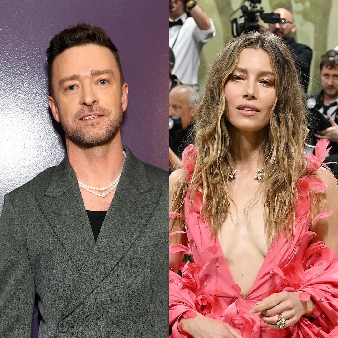 Justin Timberlake Reacts to Jessica Biel’s Over-the-Top Met Gala Gown - E! Online