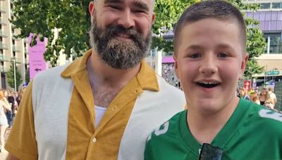 Jason Kelce surprised a 13-year-old Eagles fan at the Eras Tour in London: ‘It felt like a Rocky moment’