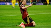 Soccer-De Bruyne leads from front to get Belgium firing again