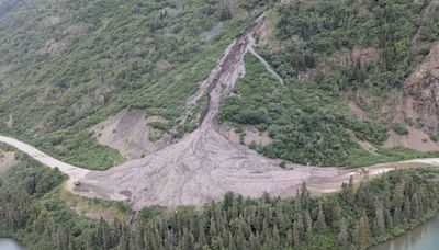 Klondike Highway closed by landslide