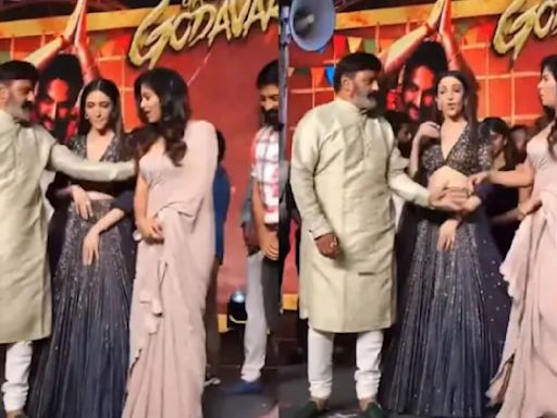 Nandamuri Balakrishna pushes actor Anjali on stage; Hansal Mehta calls him a ‘scumbag’, social media is enraged