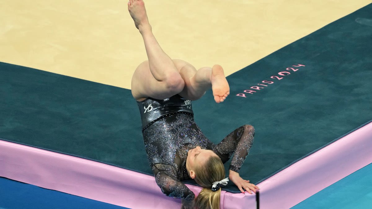 Jade Carey reveals reason behind scary fall on floor during team qualifying in Paris