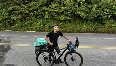 Cearense percorre o Brasil de bicicleta e já pedalou mais de 2 mil quilômetros: 'Quero chegar nos Estados Unidos'