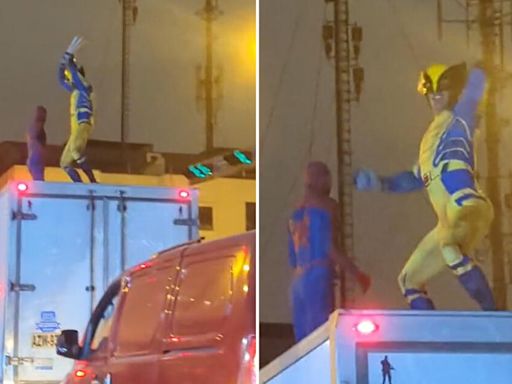 Captan a ‘Spider-Man’y ‘Wolverine’ bailando sobre camión en Perú y usuarios bromean: “Son las escenas postcréditos”