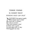 Nothing Gold Can Stay (poem)