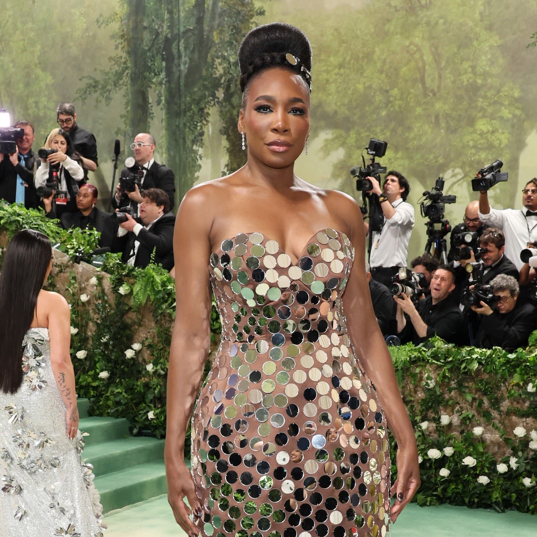 Venus Williams Wore a Broken Mirrored Dress to the 2024 Met Gala—But She's Not Superstitious About It - E! Online
