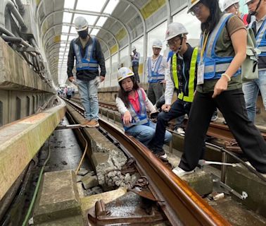 張嘉玲直擊捷運環狀線受損概況 民進黨團籲：侯友宜硬起來求償