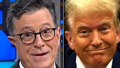 Stephen Colbert Taunts Trump Over Truly Weird Moment With His Big-Money Donors