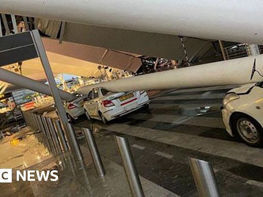 Indira Gandhi International Airport: Roof collapse smashes cars in Delhi