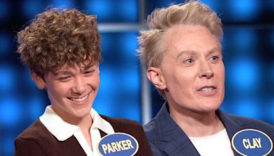 Clay Aiken's Look-alike 15-Year-Old Son Parker Makes TV Debut on 'Celebrity Family Feud'